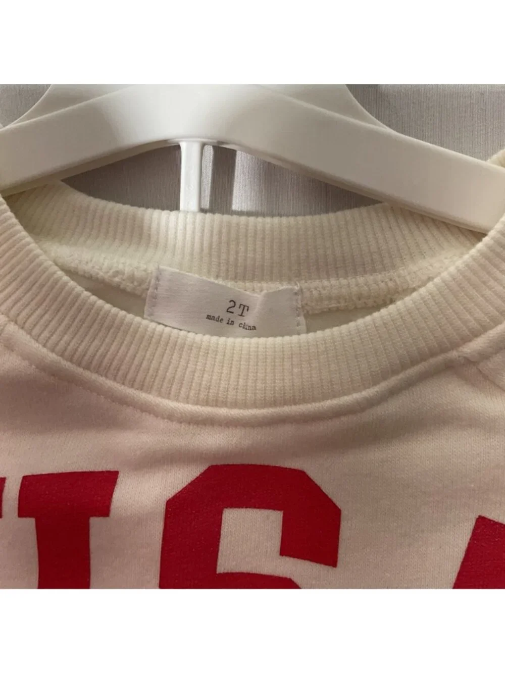 USA target Teddy Bear Sweatshirt & Red Gingham Shorts Set 2T - Toddler Outfit